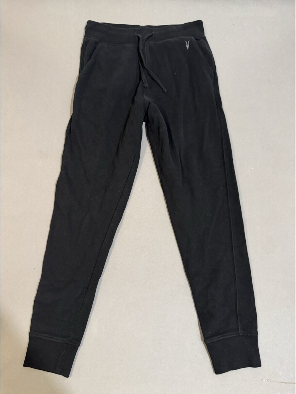 All Saints Men’s Raven Sweatpants Grayish Jogger Style Drawstring, Size M